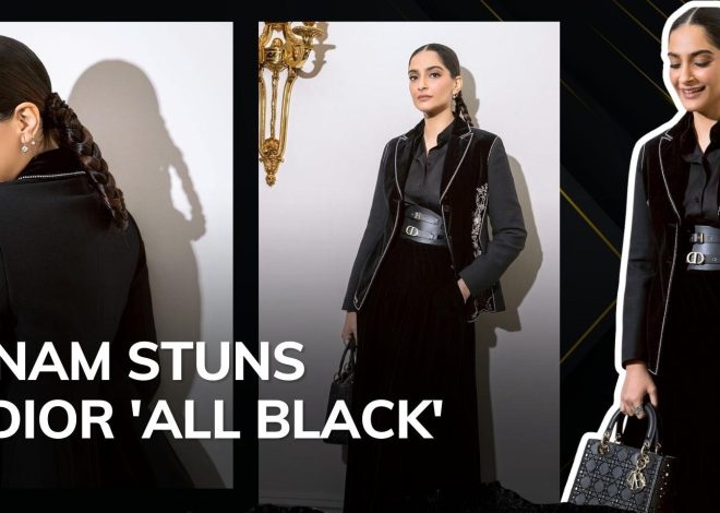 Sonam Kapoor steals the spotlight at Dior‘s Paris Haute Couture Week in striking all-black ensemble
