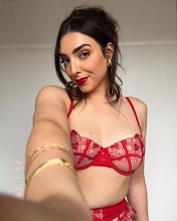 Model exclaims ‘Valentine’s Day came early’ as she thrills in lacy lingerie