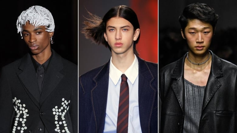 Wigs, windswept hair, fresh faces: The bold beauty trends from Fall 2024 Men’s Fashion Week shows