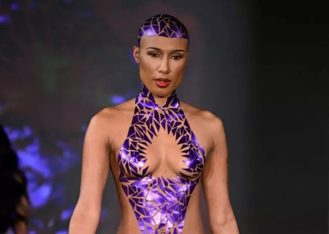 Wildest New York Fashion Week looks — nothing but tape to nearly-nude bodysuits