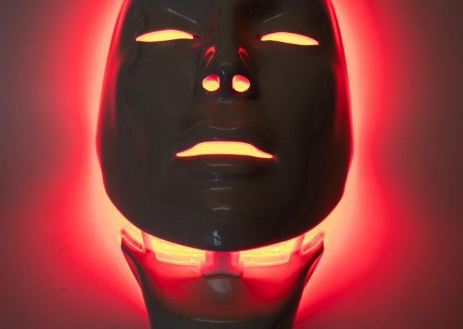 This LED Mask by myBlend is sculptural, cinematic, and tech-forward