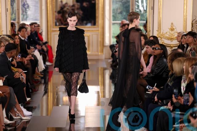Valentino proves all black doesn’t have to be boring at Paris Fashion Week