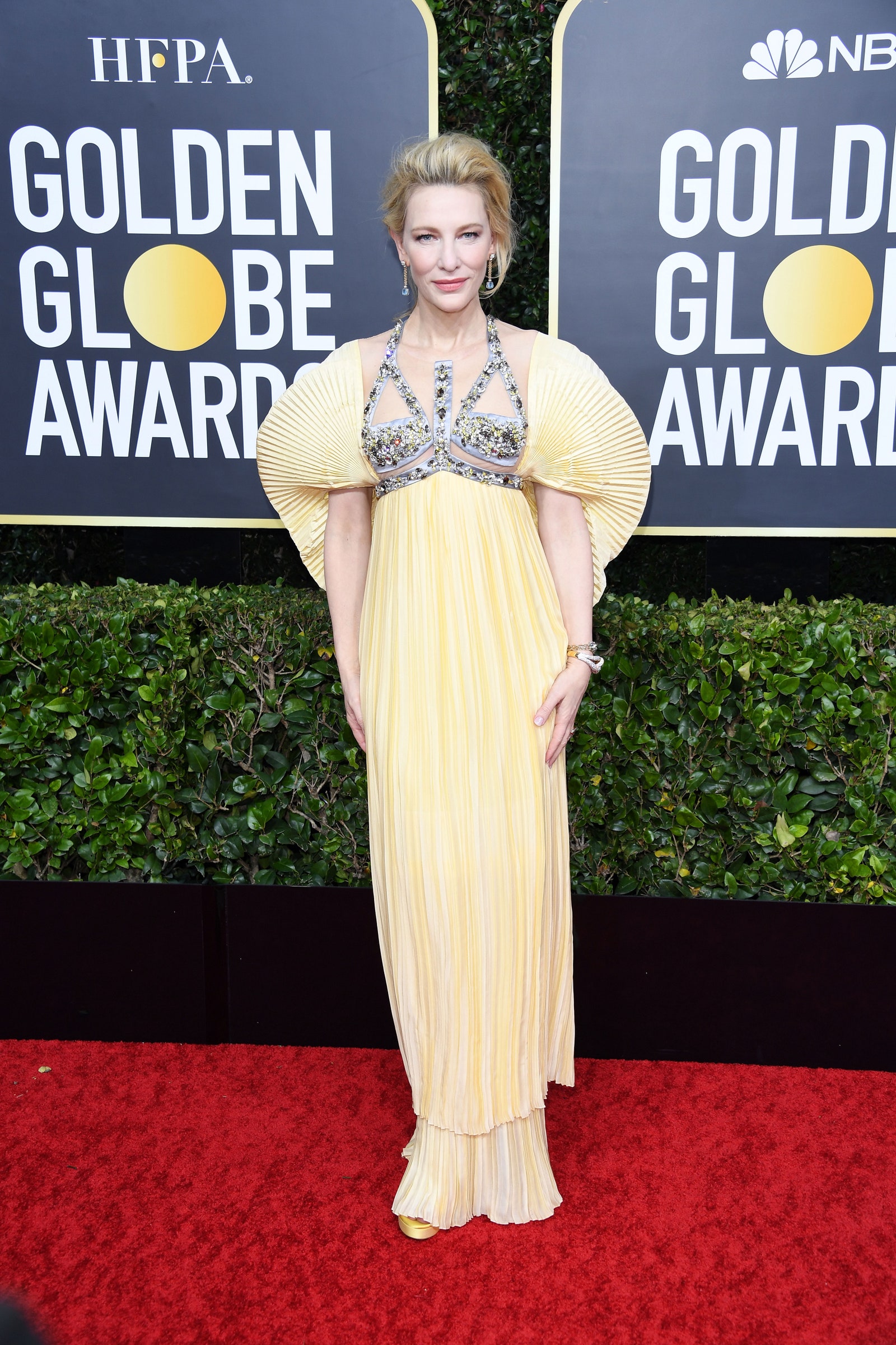 Image may contain Cate Blanchett Fashion Adult Person Premiere Red Carpet Clothing Footwear Shoe and Accessories