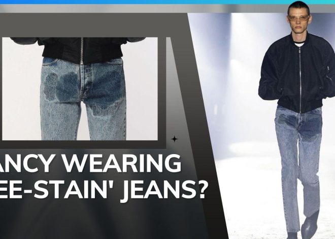 Forget regular jeans, this British fashion brand is selling ‘pee-stain’ jeans for ₹50,000. Deets here