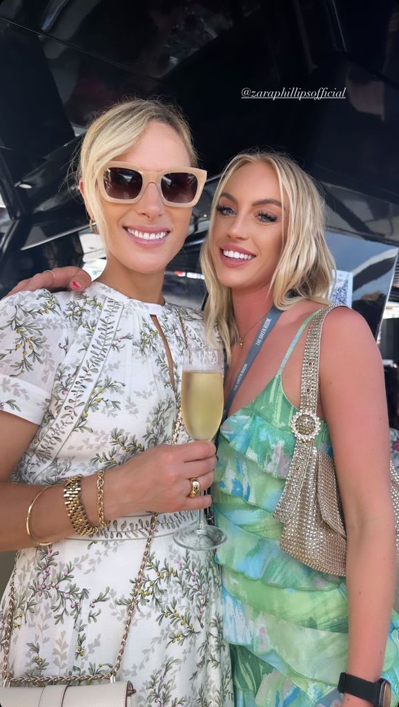 A photo of Zara Tindall and influencer Zoe Hayes