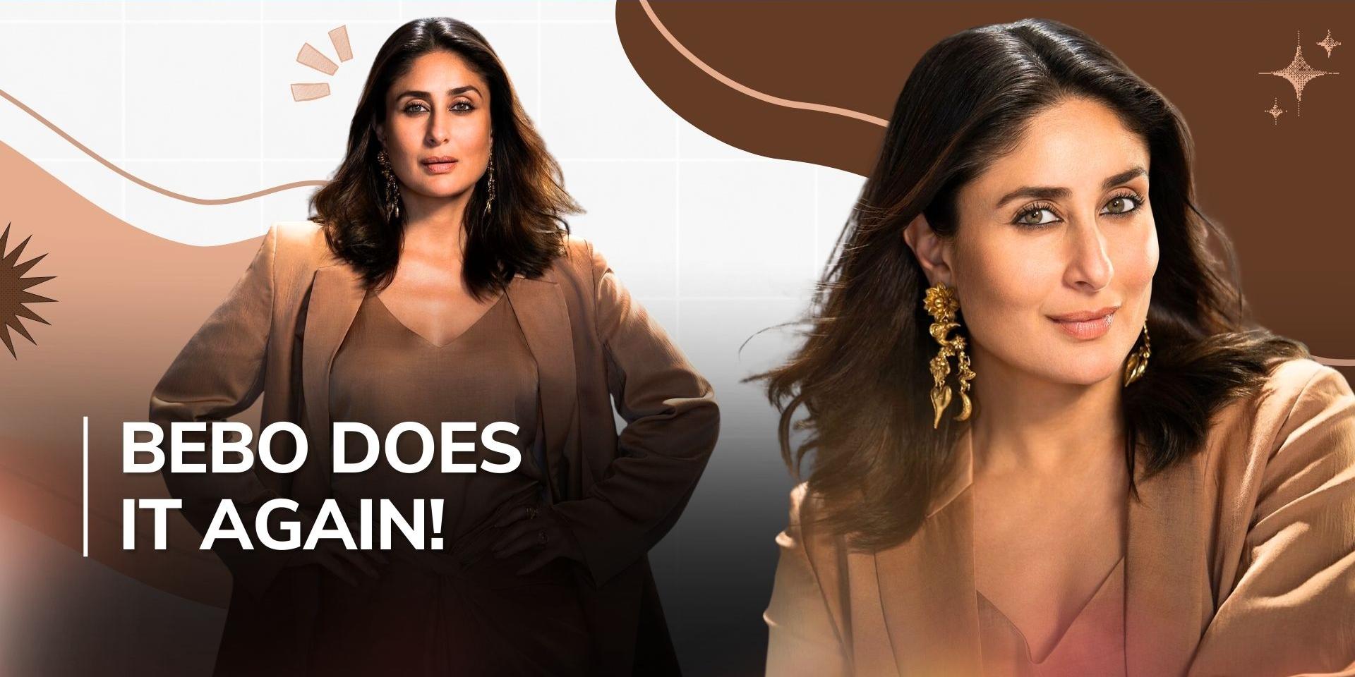 Fashion icon Kareena Kapoor Khan stuns in brown satin ensemble at Netflix event