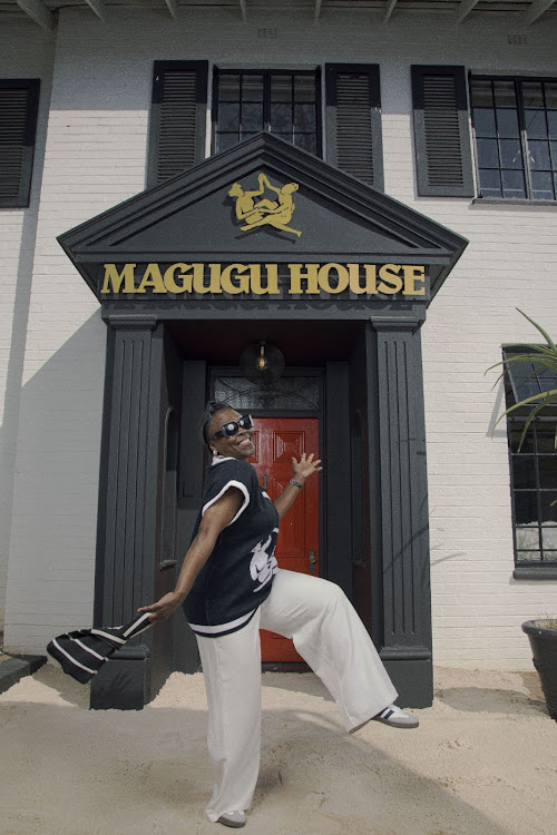 Actor Standiwe Kgorogo attends the Magugu House launch at Dunkeld, Randburg