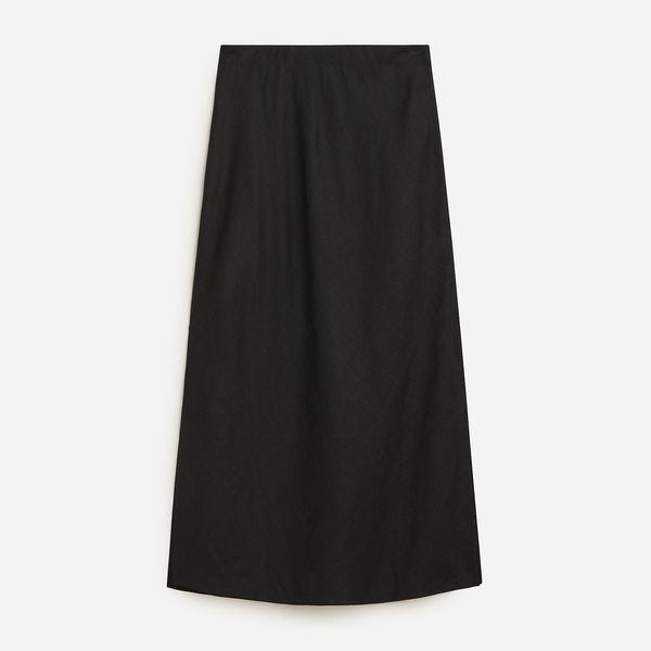 J. Crew Gwyneth Slip Skirt in Linen