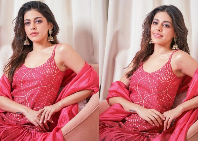 Ethereal Beauty: Alaya F Flaunts Her Ethnic Fashion Game in a Pink Sharara Set