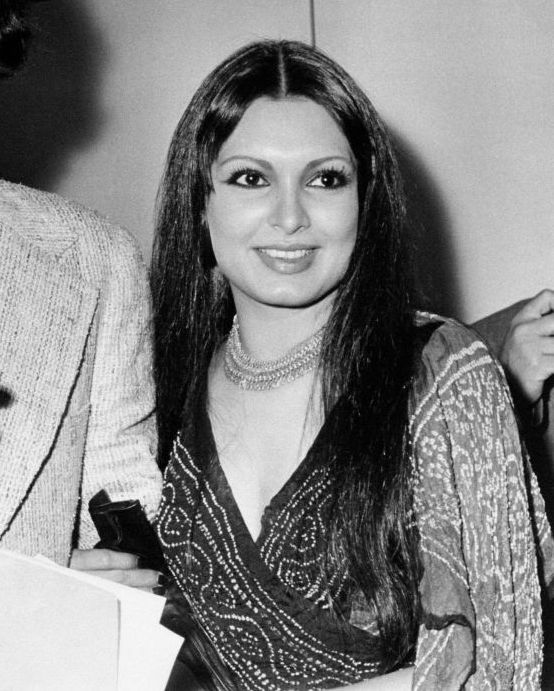 indian actor kabir bedi smiling with his partner, the indian actress parveen babi rome, 1976 photo by mario notarangelomondadori via getty images