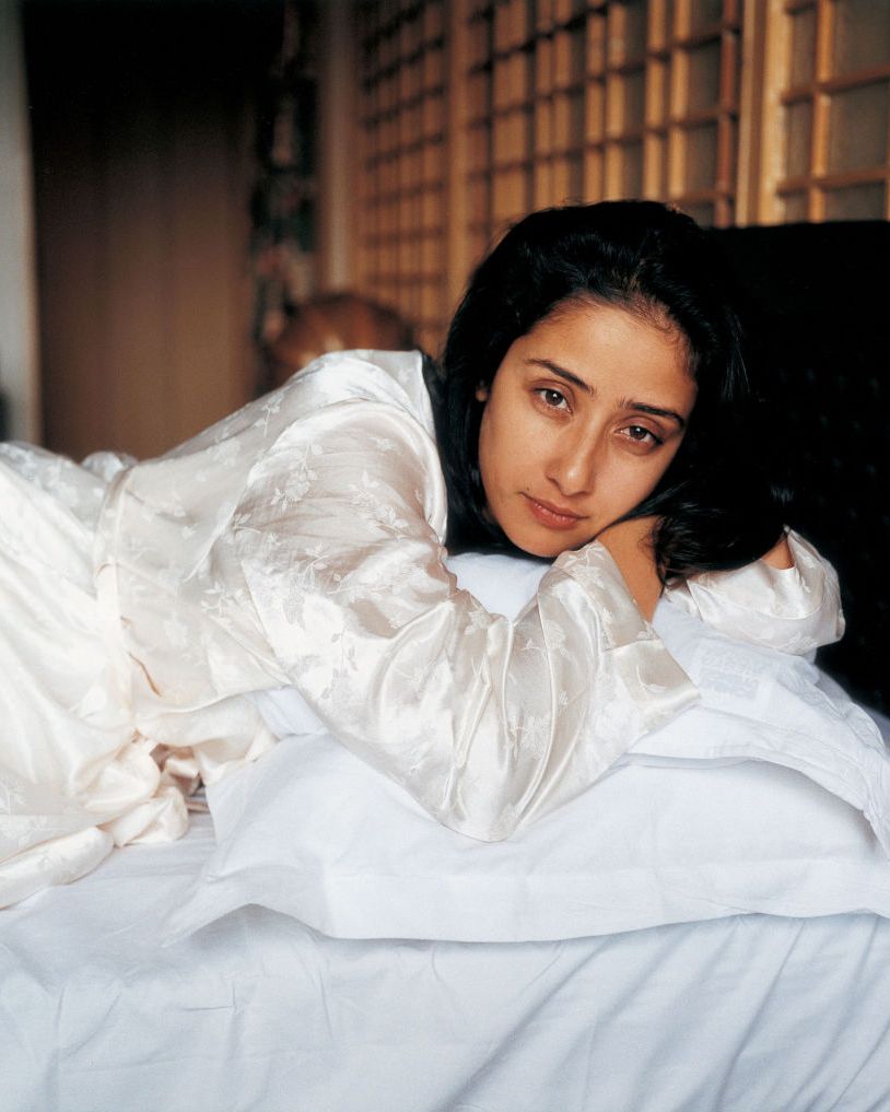 hyderabad, india january 2000 actress manisha koirala takes a break during the filming of champion at film city studios january 2000 in hyderabad india koirala is originally from nepal and has acted in a number of key indian films by directors from both mumbai and chennai, including in the hugely sucessful films, bombay and dil se directed by mani ratnam photo by jonathan torgovnikgetty images