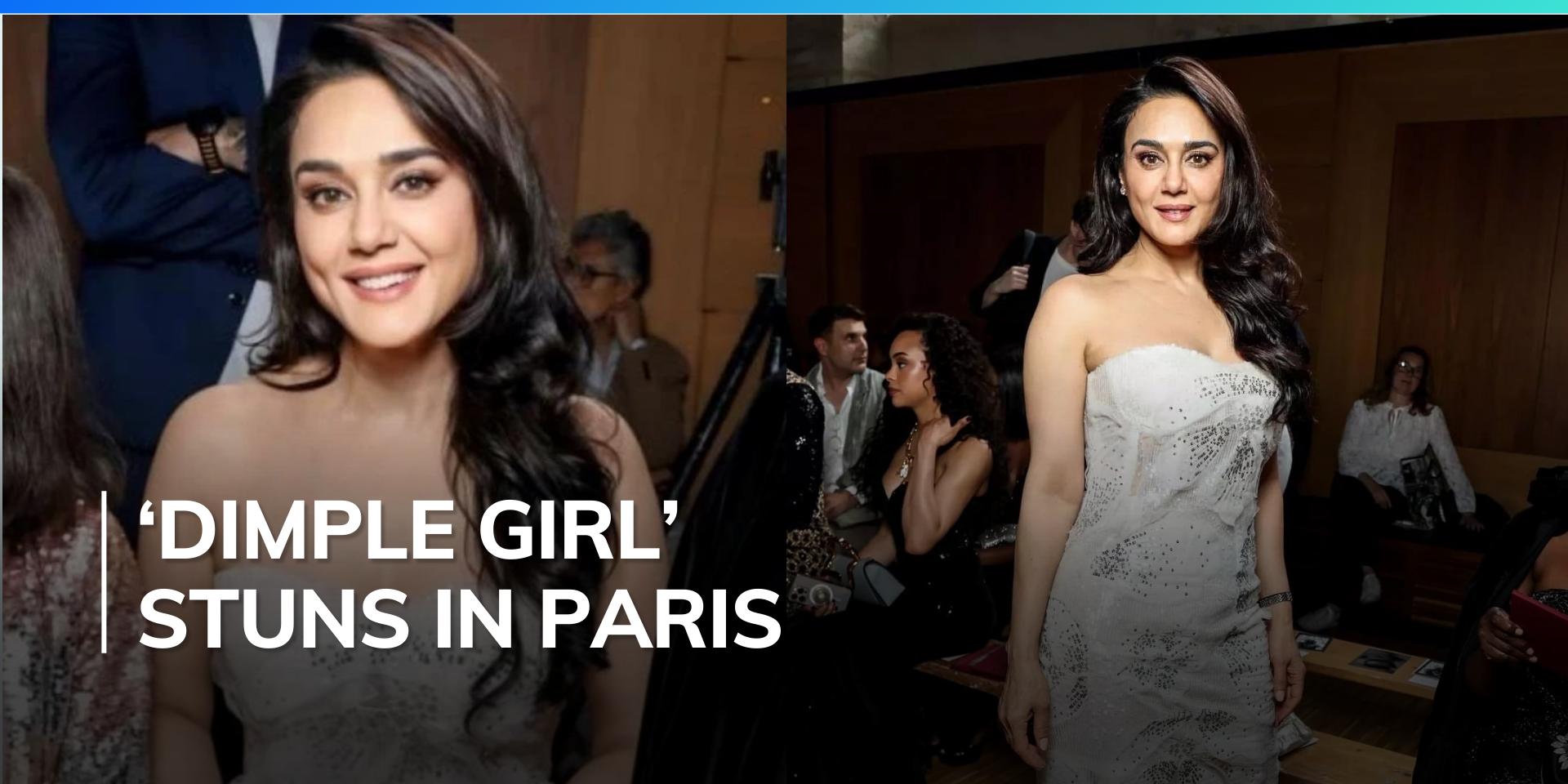 Preity Zinta stuns fans with her flawless look as she attends Rahul Mishra‘s show in Paris