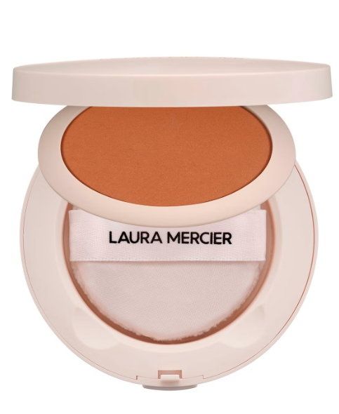 For shine-free skin, try Laura Mercier Ultra Blur Pressed Setting Powder