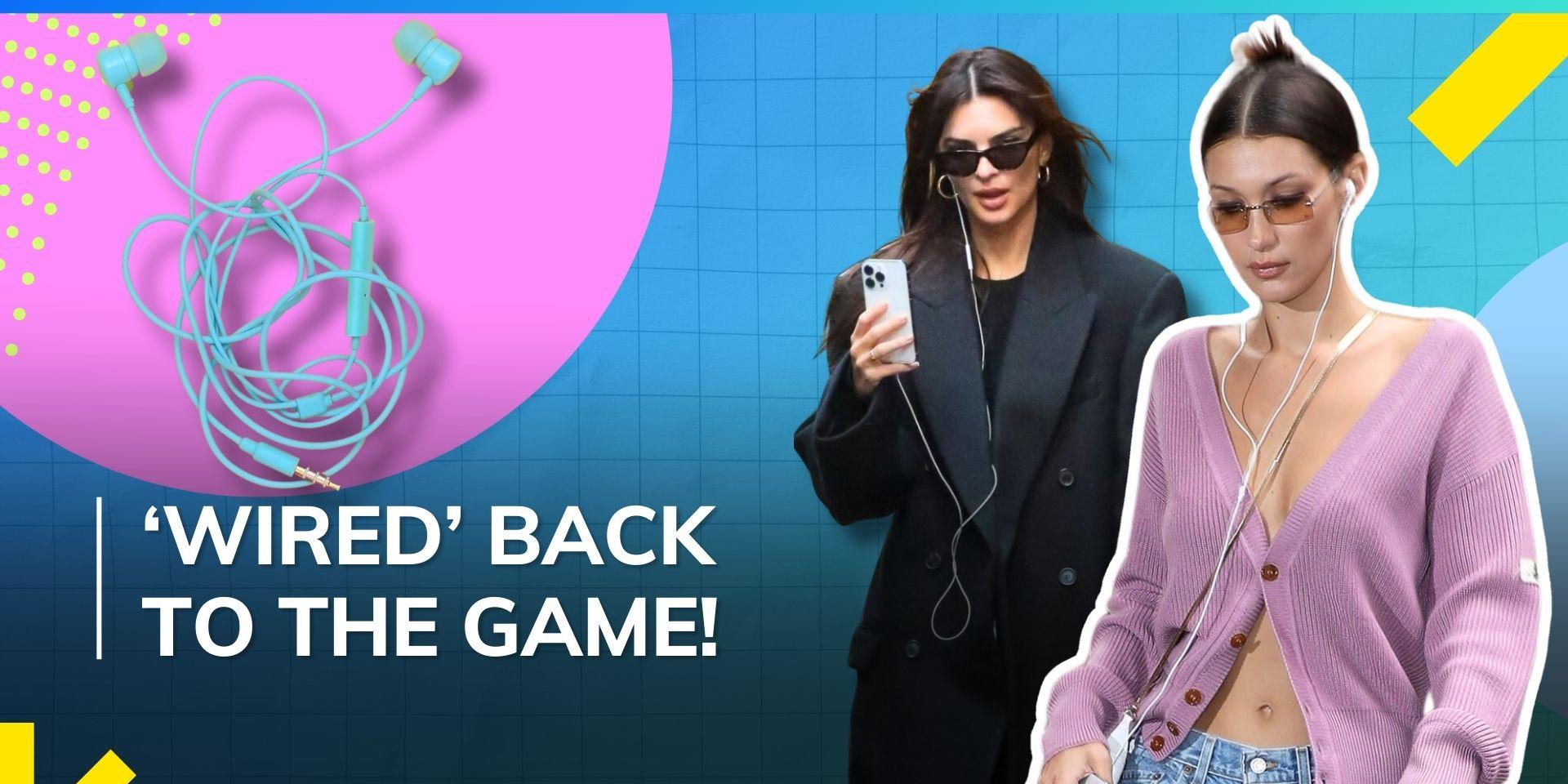 Bella Hadid to Lily-Rose Depp style wired earphones as hot fashion accessory, take inspo