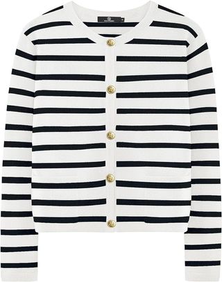 LILLUSORY, Striped Cardigan Sweater