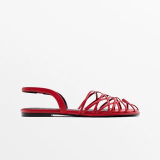 Red Flat Sandals