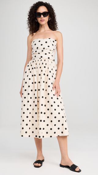 Polka-Dotted Maxi Dress