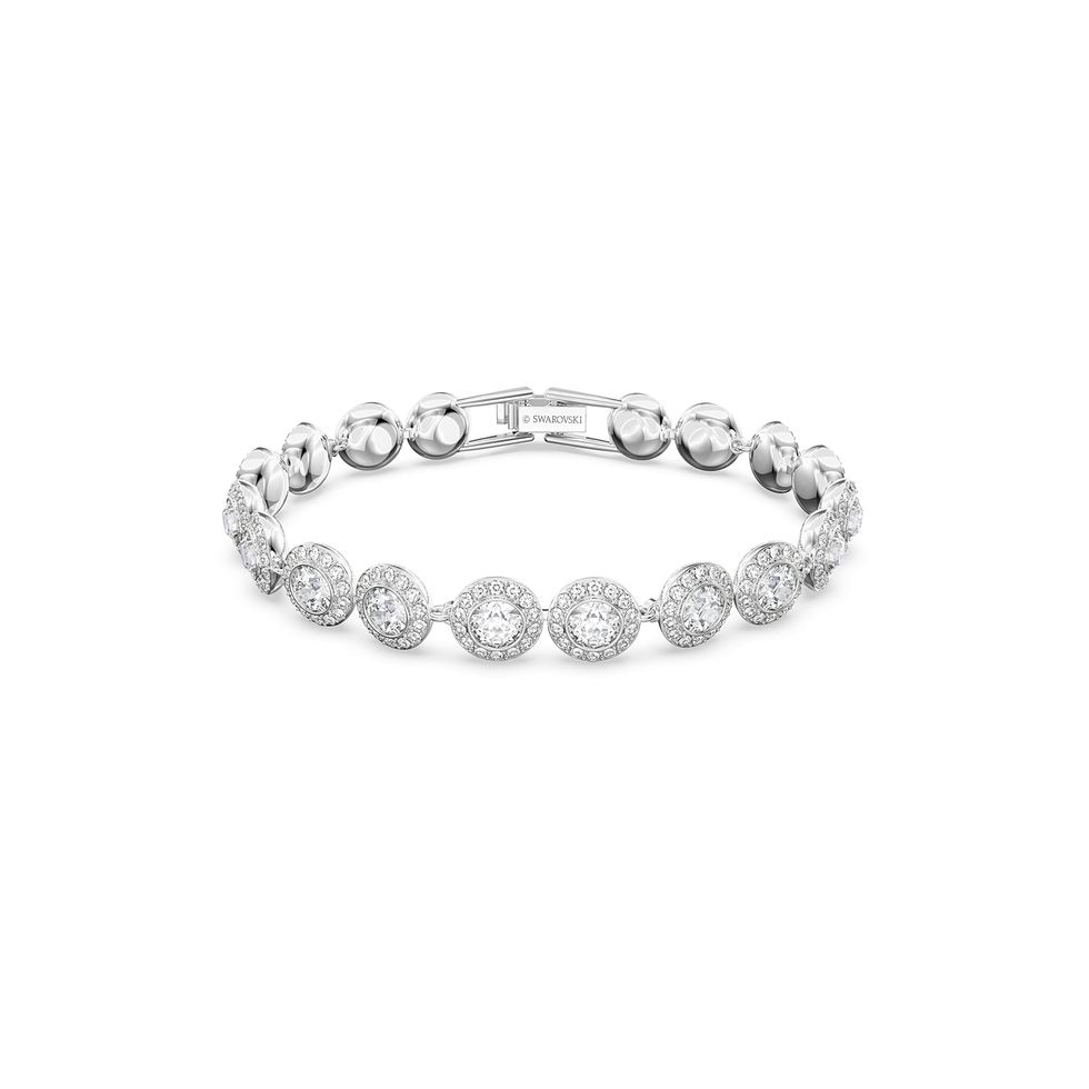 Angelic Tennis Bracelet With White Crystals