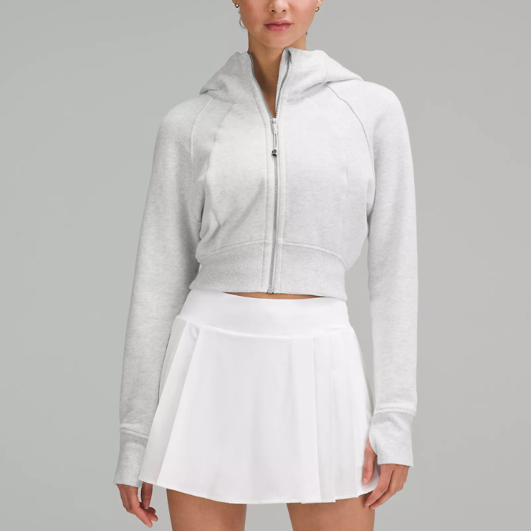 Scuba Full-Zip Cropped Hoodie