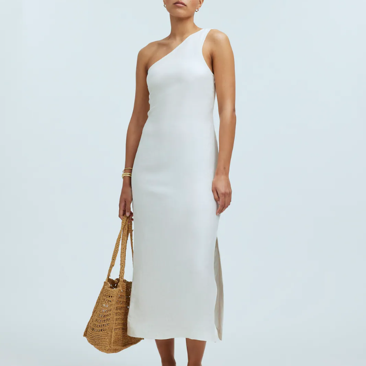 One-Shoulder Midi Dress