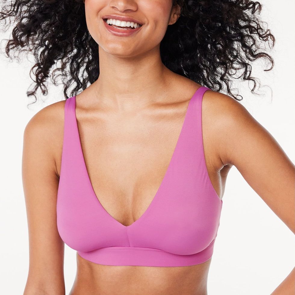 Unlined Soft Brushed Plunge Bralette