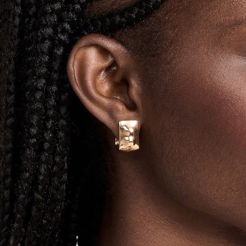 Bahari Square Hoop Earrings