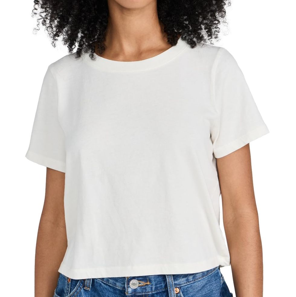 Soft Fade Cotton Boxy Crop Tee