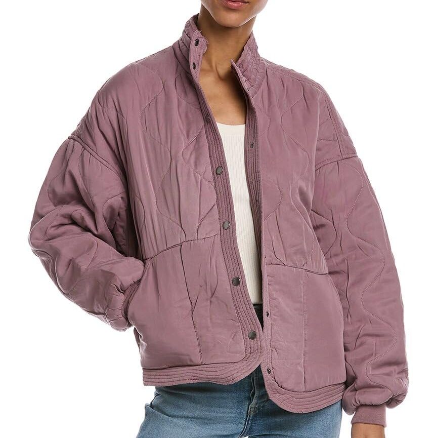 Tencel Drop Shoulder Quilted Jacket