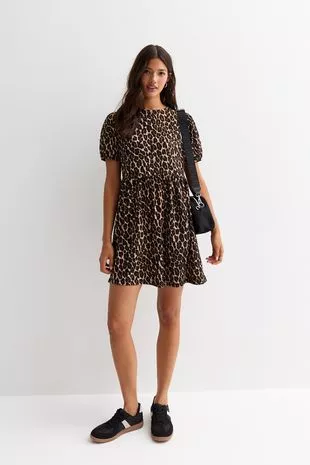 new look leopard print dress