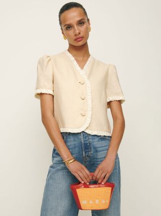 Reformation, Bess Linen Top