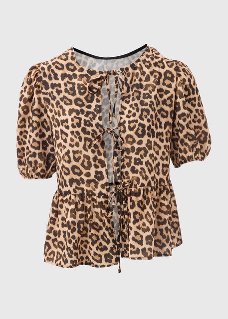 Leopard blouse, £15, Matalan