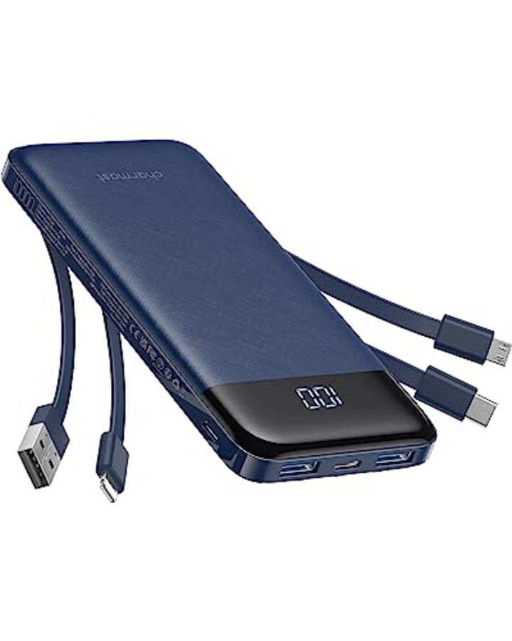 Charmast Portable Charger with Built in Cables