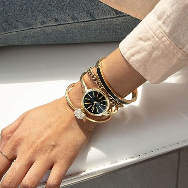 Women's Bangle Watch and Bracelet Set