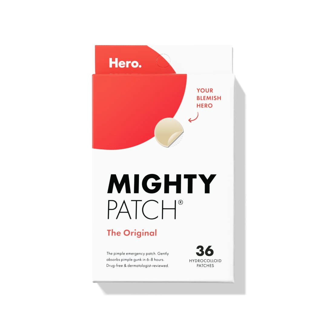 Hero Cosmetics Mighty Patch Original Hydrocolloid Acne Pimple Patch (36 Count)