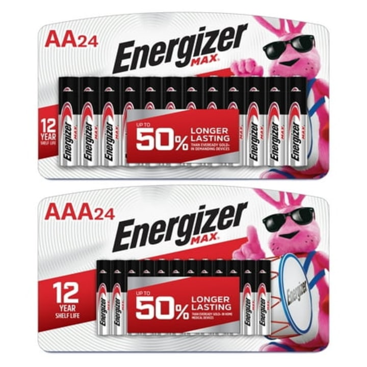 MAX AA Batteries and AAA Batteries (48 Pack)