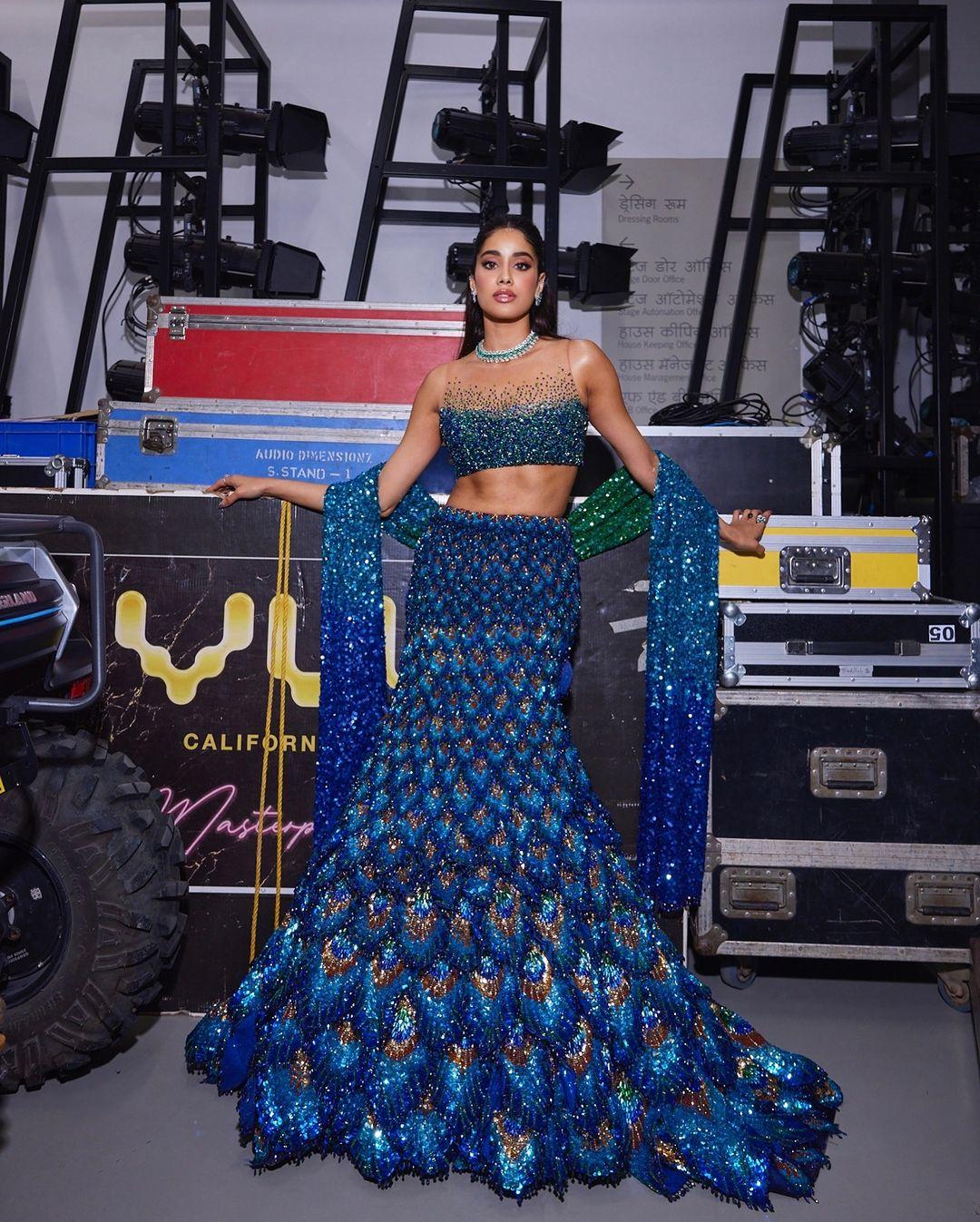 Special events often lead to memorable moments, and this peacock-themed lehenga is more than just a beautiful creation by MM. 