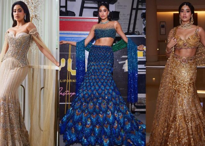 Anant Ambani and Radhika Merchant Wedding: All of Janhvi Kapoor’s certified fashion girl looks from the grand ceremony