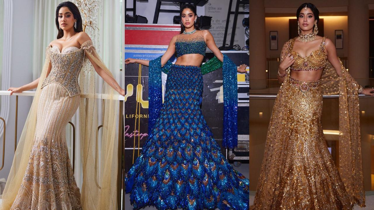 Anant Ambani and Radhika Merchant Wedding: All of Janhvi Kapoor’s certified fashion girl looks from the grand ceremony