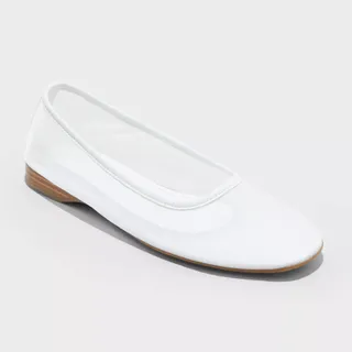 A New Day, Sheer Mesh Ballet Flats With Memory Foam Insole - a New Day™