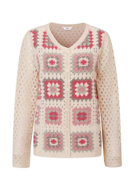 CROCHET CARDIGAN Natural £45, Cotton Traders