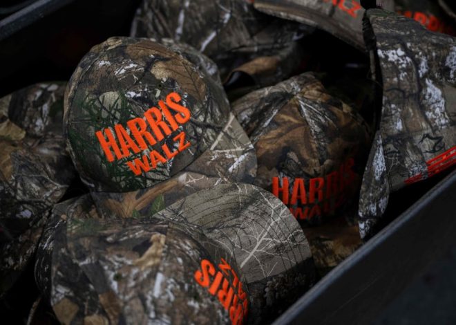 US factory works overtime to meet demand for Harris-Walz camouflage hat