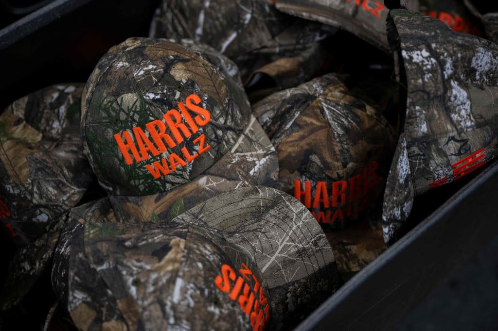 US factory works overtime to meet demand for Harris-Walz camouflage hat