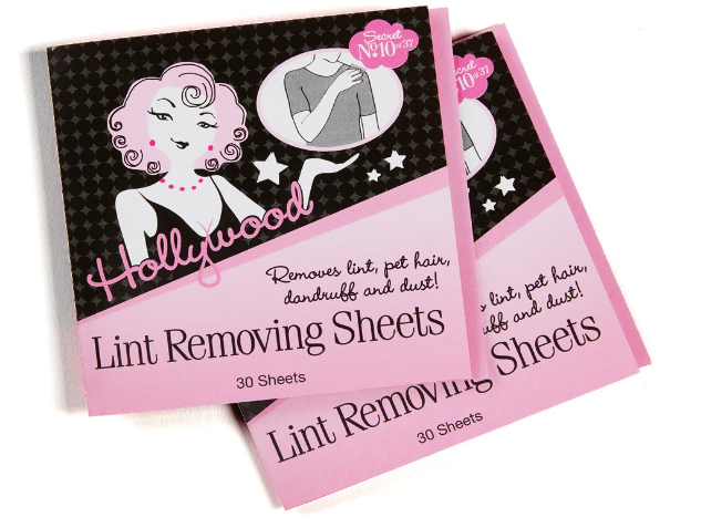 Hollywood Fashion Secrets Lint Removing Sheets, Pocket-Sized Fabric Cleaners