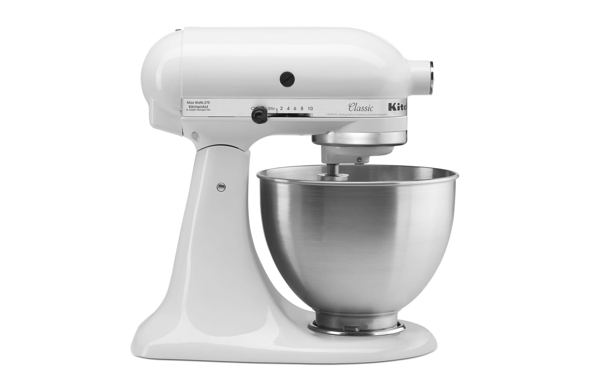 A KitchenAid stand mixer