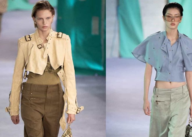 Burberry brings back ultra low-rise trousers in utilitarian London Fashion Week collection