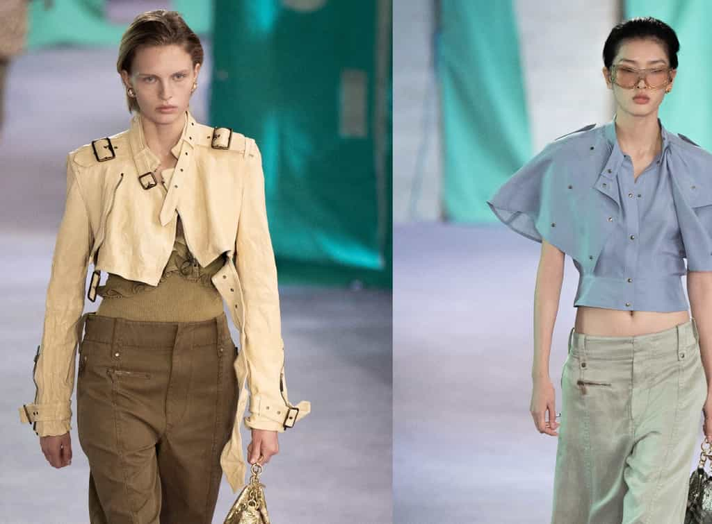 Burberry brings back ultra low-rise trousers in utilitarian London Fashion Week collection