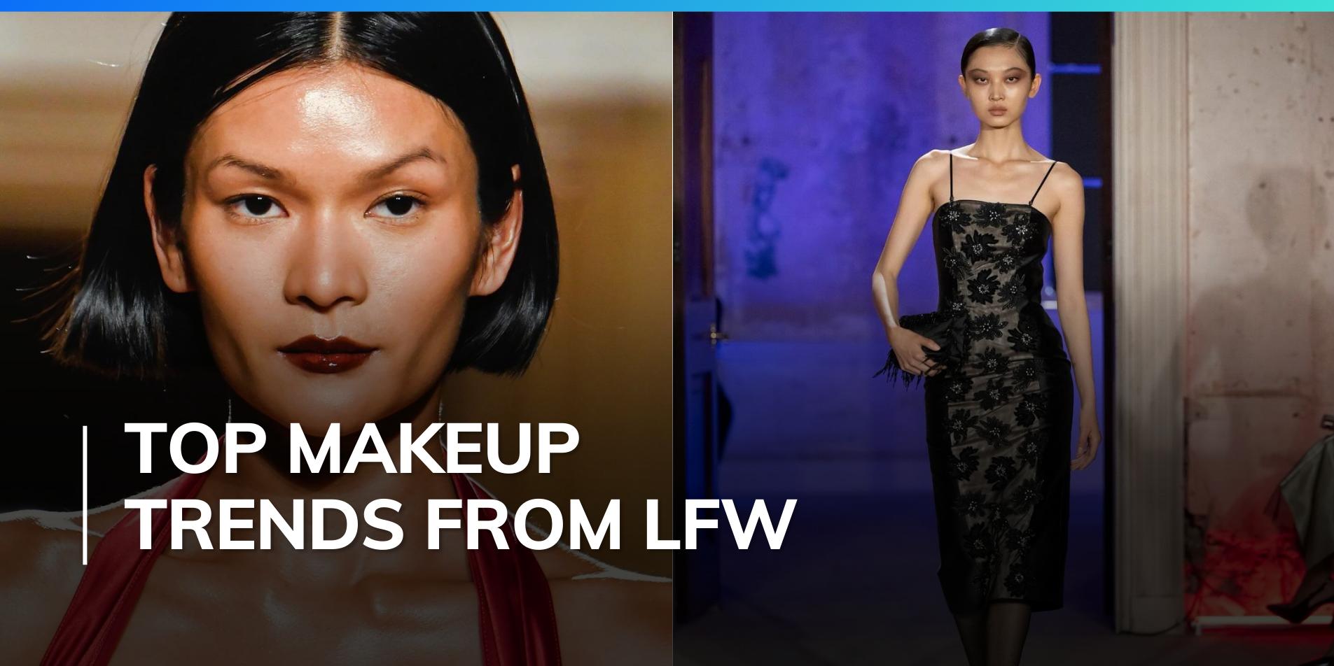 Goth eye makeup to sunset lips: Top 3 makeup trends from London Fashion Week