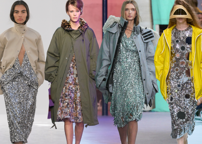 It’s Cocktail Gowns and Parkas For Spring, According to these Runways