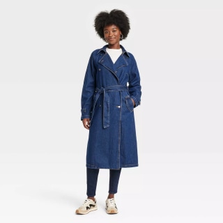 Denim Trench Coat 