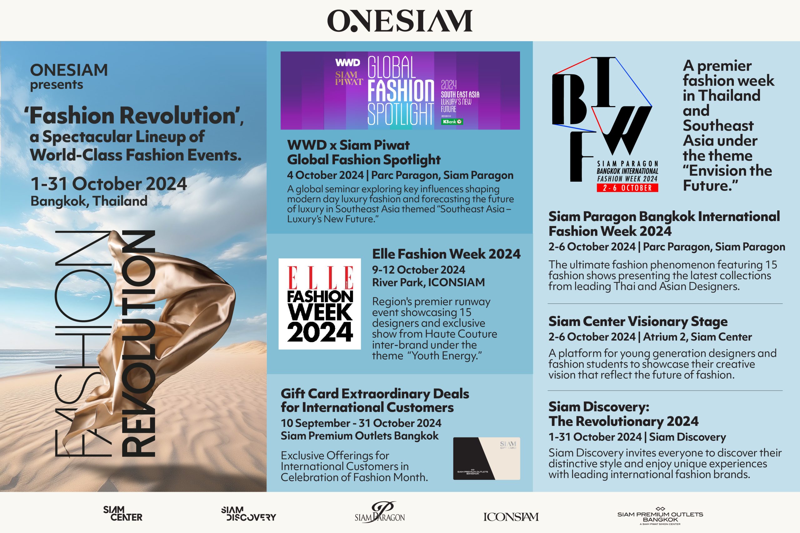 ONESIAM Curates a Spectacular Lineup of World-Class Fashion Events This October